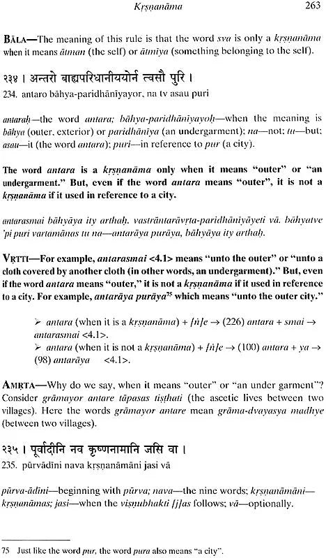 Hari Namamrta Vyakaranam - Learn Sanskrit Grammar Through the Names of Krishna (Set of 2 Volumes) - Totally Indian